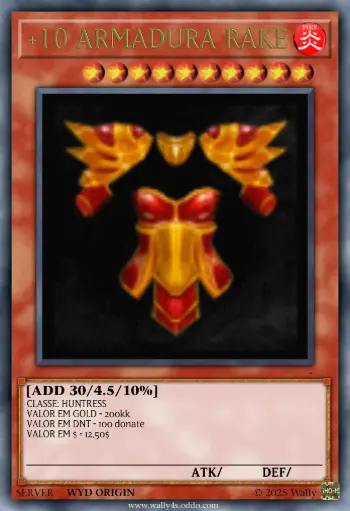 +10 ARMADURA RAKE (MG)