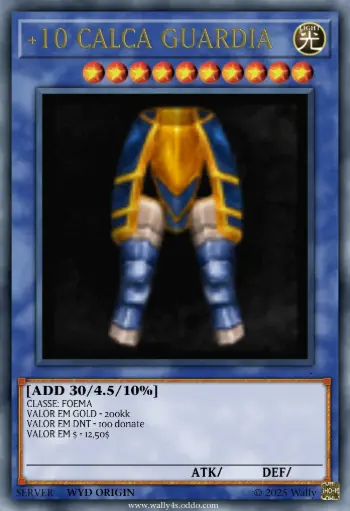 +10 CALÇA GUARDIA (MG)